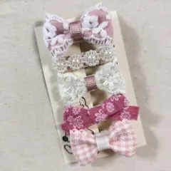 ハンドメイド ベビーキッズ ヘアクリップ ヘアピン 詰め合わせ