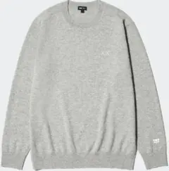 UNIQLO ユニクロ KAWS カウズ グレー カシミアクルーネックセーターМ