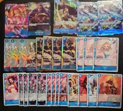 ワンピースカードゲーム　青　プリンSP等　28枚　パラレルプロモ等　まとめ売り