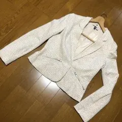 未使用❤️H&Mコットン　ドットジャケット