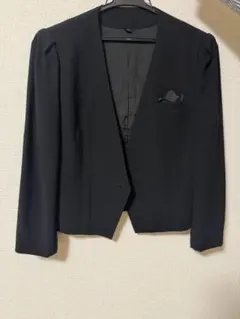 【上質】レディース 喪服 礼服 ブラックフォーマル 9号（M相当）レトロ