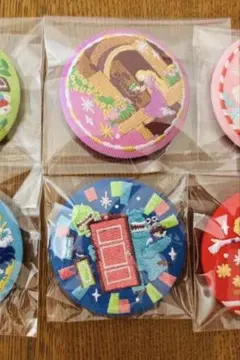 ディズニー刺繍缶バッジ２　塔の上のラプンツェル　モンスターズインク