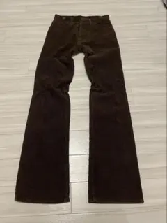 【美品】00s W29コーデュロイフレアパンツ焦茶