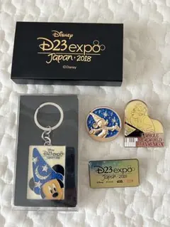 キーホルダー　ピンバッジ　D23 アラン・メンケン　ミッキー　4点セットのサムネイル