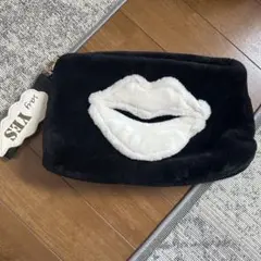 キャセリーニ　リップデザイン　エコファークラッチバッグ