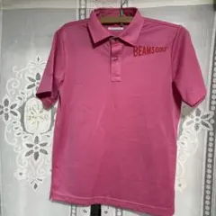 BEAMS GOLF メンズ　ポロシャツ ピンク Sサイズ 日本製のサムネイル