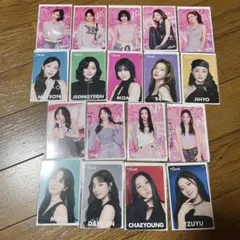 TWICE オフラインくじ　参加賞 クリアトレカ　コンプ