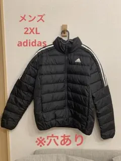 adidas アディダス 黒 ブラック ダウンジャケット 2XL