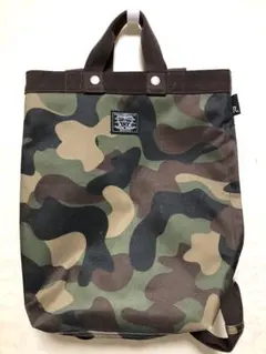 【最終値下げ】ROOTOTE 迷彩柄 キャンバス リュックサック