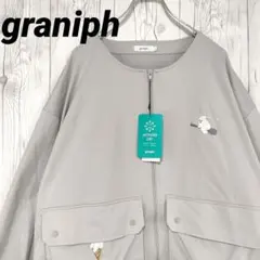 graniph グラニフ ノーカラージャケット ジップジャケット 刺繍 新品♪のサムネイル