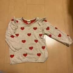 H&M ハート柄ニットセーター 18m