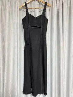 miette カットアウトAラインデニムワンピース