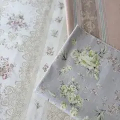 プリント生地　３点セット　YUWA他