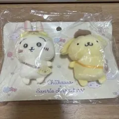 I*️様 ちいかわサンリオ うさぎ&ポムポムプリン ペアブローチ