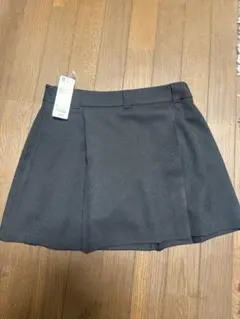 GU ブラック サイドプリーツスカート Lサイズ
