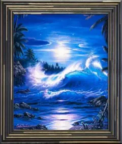 90s ヴィンテージ クリスチャン・ラッセン 大判 額装 アート ポスター 90s ヴィンテージ クリスチャン・ラッセン 大判 額装 アート