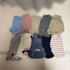 ミニーマウス ハーフパンツ、ショートパンツ 10点セット 100cm