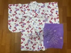 子ども浴衣　110 金魚柄　花火 夏祭り