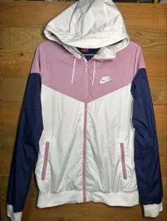 Nike フード付き アウター ホワイト/ピンク/ネイビー