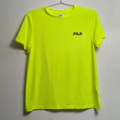 FILA 半袖 Tシャツ 蛍光色 運動着 イエロー