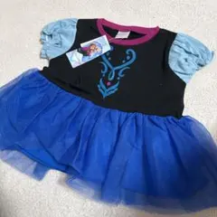 新品アナと雪の女王 エルサ半袖Tシャツ チュール付きデザイン95cm女の子