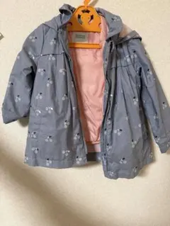 チェリー柄グレーアウター　86cm