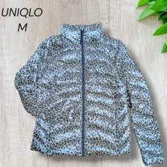 ユニクロ　ウルトラライトダウン　М　ヒョウ柄レオパード　ダウンジャケット　アウタ