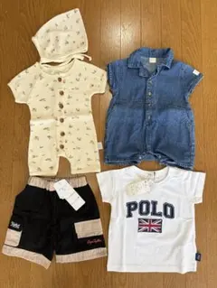 【美品】ベビー服セット（ロンパース、Tシャツ、ショートパンツ、帽子）