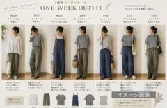 夏服レディースカジュアルコーデまとめ売り　1週間コーデ。オフィスカジュアル