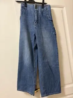 INGNIハイウエスト ワイドデニムパンツ