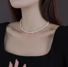 ネックレス　淡水　パール　真珠　フォーマル　ゴールド　シルバー