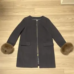 DES PRÉS デプレ ノーカラーコート グレー サイズ1 トゥモローランド 