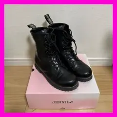 りーふ様JENNI LOVE ブラックブーツ レースアップ 卒業式のサムネイル