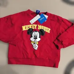 Disney ミッキーマウス トレーナー 赤 120cm 新品未使用