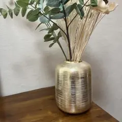 ZARA HOME フラワーベース ゴールドのサムネイル