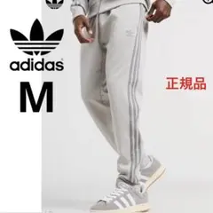美品 アディダス メンズ トラックパンツ ジャージ スウェットパンツ グレー M