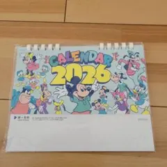 ディズニー 2026年 卓上カレンダー 第一生命　ミッキー　ミニー　フレンズのサムネイル
