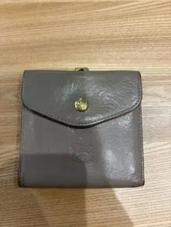 【大人気】イルビソンテ　折り畳み財布　IL BISONTE グレー