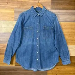 90s LAUREN RALPH LAUREN ラルフローレン 長袖デニムシャツのサムネイル