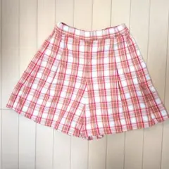 キッズ チェック柄キュロットスカート150