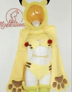 ピカチュウ/コスプレ/着ぐるみ/パジャマ/ポケモン/ポケットモンスター/仮装