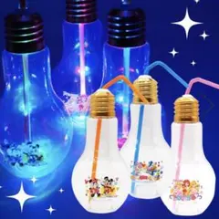 光る電球ボトル　ディズニー