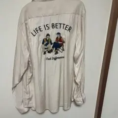 CIAO 長袖シャツ バック刺繍 LIFE IS BETTERのサムネイル