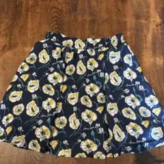 JENNI ネイビー花柄フレアスカート　size140