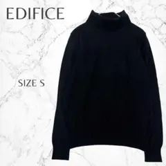 エディフィス　サフィエラサフィル　ウール　タートルネック　ハイゲージニット　S