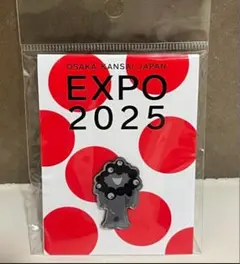 EXPO 2025 ピンバッジ　ミャクミャク　黒　万博