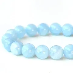 ☆天然石卸☆超稀少!!☆超高品質!!☆アクアマリン(海藍宝)☆ブレスレット