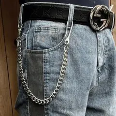 【早い者勝ち】ウォレットチェーン　シルバー　財布　鍵　アメカジ　バイク　ライダー