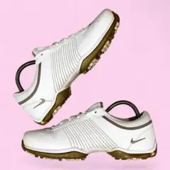 Nike ナイキ ゴルフシューズ ホワイト 23.0㎝ 紐靴 スパイク