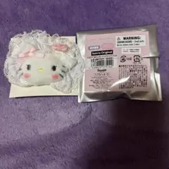 サンリオ ホワイトフリルデザイン シークレットヘアクリップ ハローキティ